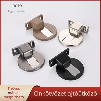 Padlóra szerelt mágneses ajtóhatároló, cinkötvözetből, láthatatlan és csendes