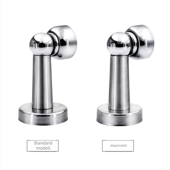 Rozsdamentes acél mágneses ajtóstop, halk ütközésmentes buffer és vastagított kivitel