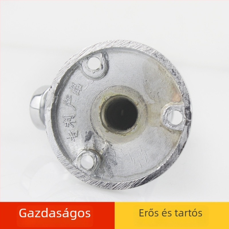 Hajóhoz készült ajtó stopper magnéziumötvözetből, szélálló, falra szerelhető szívóval és horoggal, 7 cm