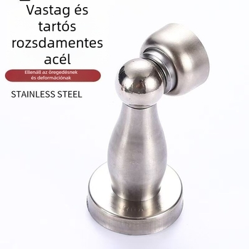 Perforált rozsdamentes acél mágneses ajtózáró – falra szerelhető, új modell, hálószoba és fürdőszoba ajtókhoz