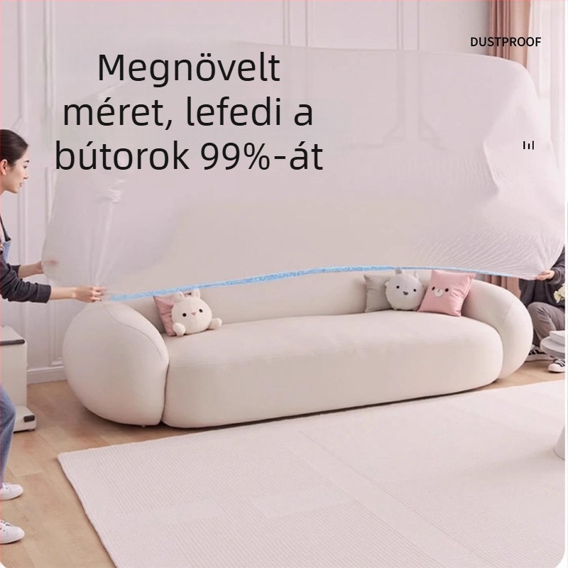 Egyszer használatos rugalmas ágyneműhuzat, extra nagy méretű ágyhoz, teljes bútorfedés és kanapéfedő, porvédő