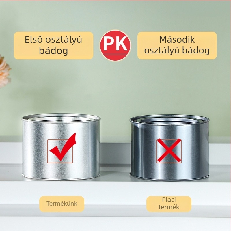 Kerek fémdoboz teához, 50 g, lezárt csomagolású tealevél