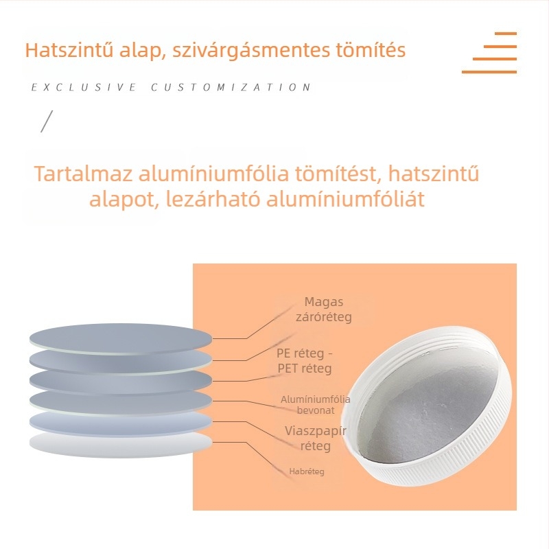 PP műanyag tartály széles szájú kivitelben élelmiszer- és vegyi csomagoláshoz, 800 ml / 1 L / 2 L, fedéllel, modell ZF-1LB