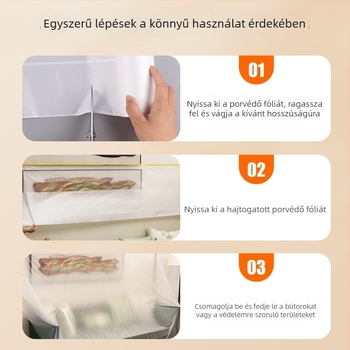 Egyszer használatos porvédő fóliafedél ágynemű és bútorok védelmére