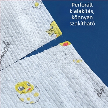 Egyszer használatos konyhai kendő nem szőtt anyagból, olajfelszívó, nedves és száraz kettős használathoz, edények törlésére