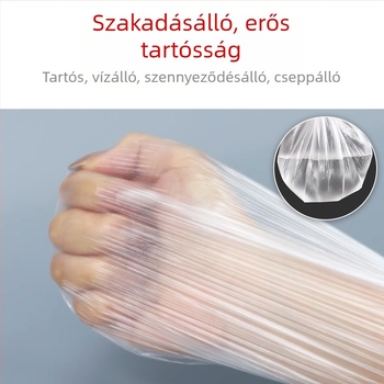 Egyszer használatos bútorhuzat kötőzsinórral, por- és nedvesség elleni védelemmel, teljes fedés átlátszó műanyag fóliával
