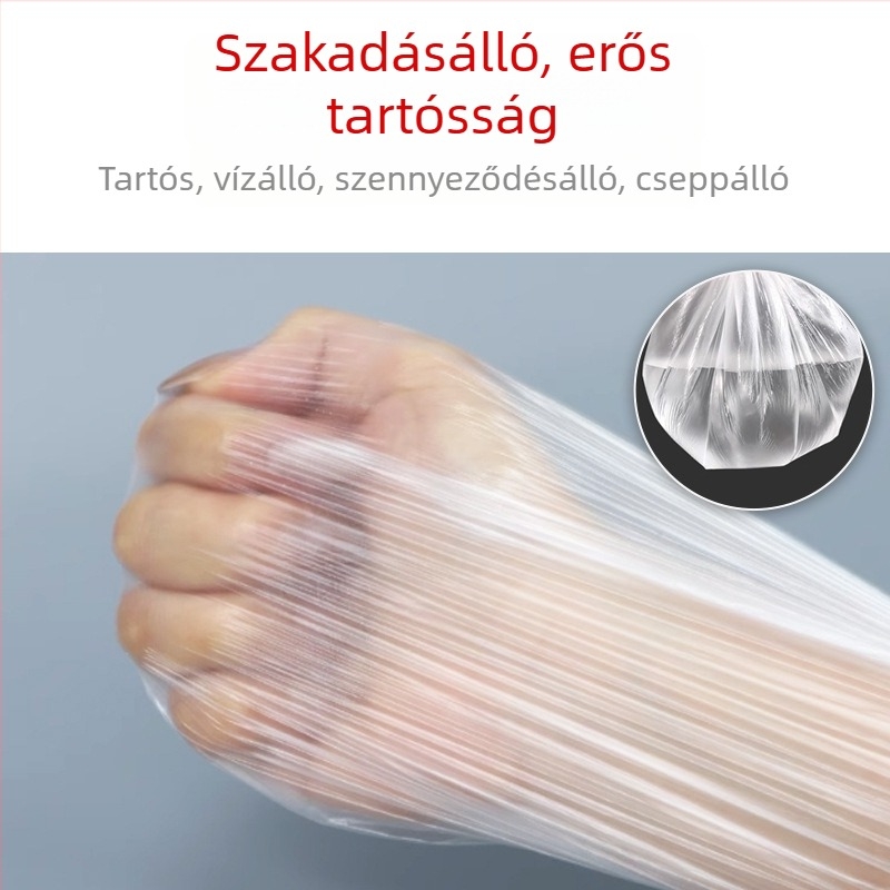Egyszer használatos bútorhuzat kötőzsinórral, por- és nedvesség elleni védelemmel, teljes fedés átlátszó műanyag fóliával