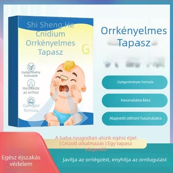 Gyermekeknek szóló gyógynövényes orrtapasz a nazális elzáródás és szárazság enyhítésére