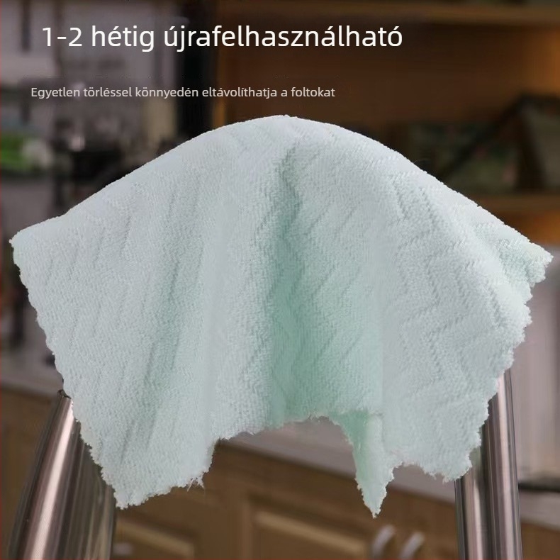 Olajtaszító nedves-száraz konyharongy poliészterből, csíkos