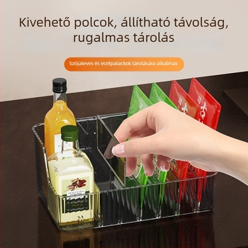 Fúrás nélküli szekrényajtóra akasztható tárolókosár fokhagyma és gyömbér számára – könnyen tisztítható