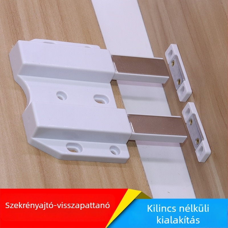 Erős szívóerővel rendelkező dupla ajtós üveges szekrény plasztikus mágneses érintéskapcsolóval