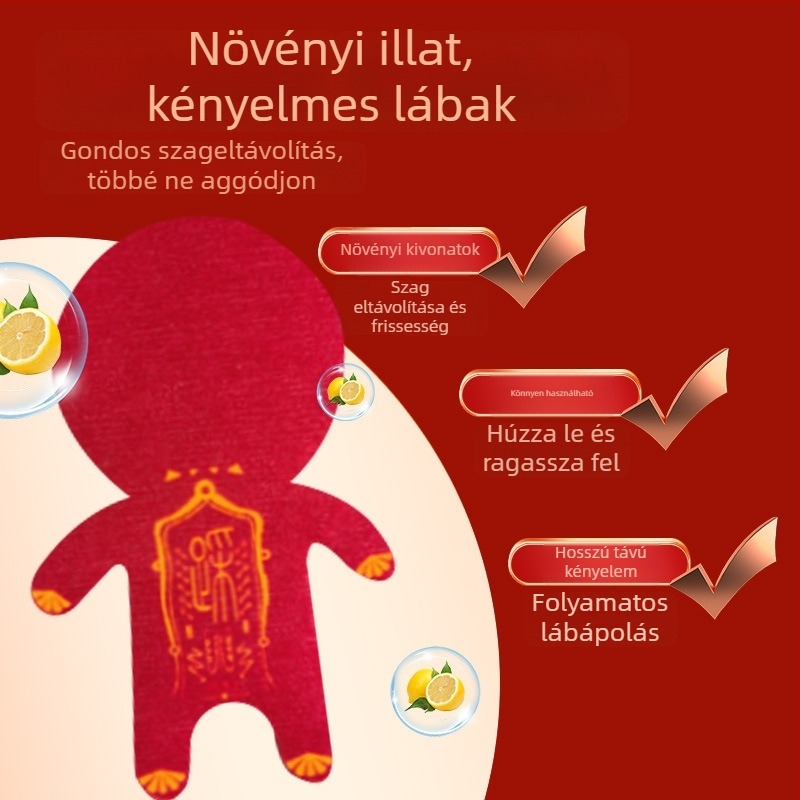 Újévi láb- és cipőillat eltávolító tapasz – eltávolítja a láb- és cipőillatot, izzadó láb tapasz mugworttal