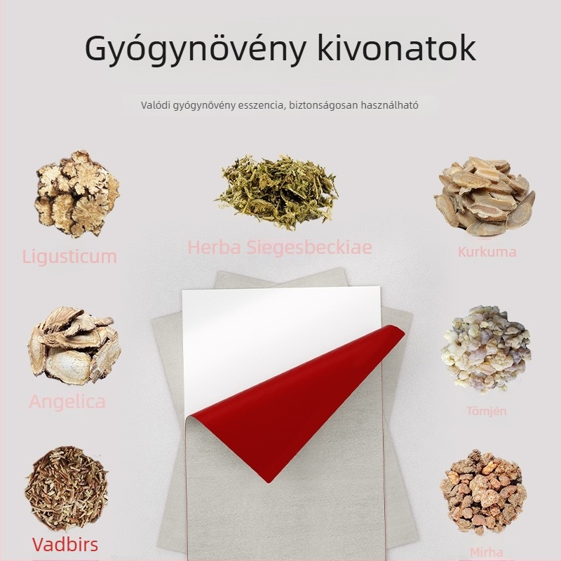 Red Tiger Wanjin önmelegedő pasztás tapaszok nyakra, vállra, derékra és a lábak diszkomfortjának enyhítésére, 10 darabos csomag