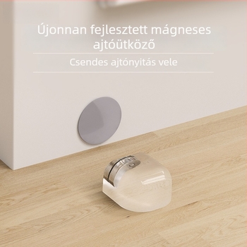 Fúrás nélküli mágneses ajtó tartó, új modell, erős mágneses rögzítés üvegajtókhoz és fürdőszobákhoz