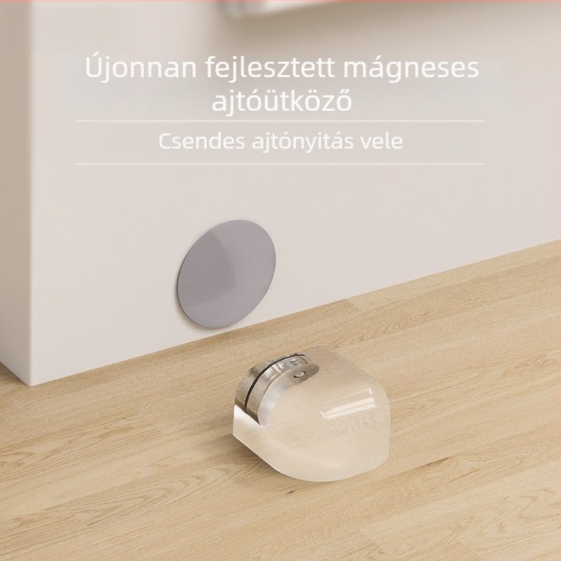 Fúrás nélküli mágneses ajtó tartó, új modell, erős mágneses rögzítés üvegajtókhoz és fürdőszobákhoz