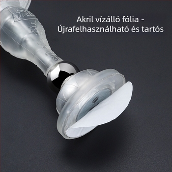 Fali mágneses ajtóütköző szilikon ütközővel, fúrás nélküli telepítés, otthoni használatra