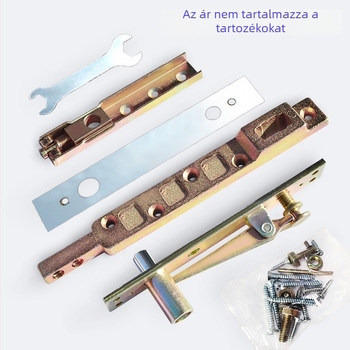 Padlócsap hidraulikus lengéscsillapítóval üvegajtóhoz, modell 220B-818, rozsdamentes acél