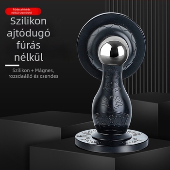 Szilikon ajtóstop a fürdőszobába, fúrás nélkül, ütközésgátló, falra szerelhető
