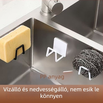 Fúrás nélküli mosdó- és mosogatóakasztó — fürdőszoba és konyha számára, falra szerelhető tároló