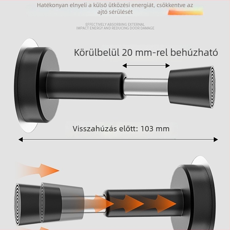 Bejárati ajtó ujjlenyomat-zárral, ütközésvédő készülék, mennyezetre szerelt hidraulikus üvegajtó stopper, csendes működés, lopás elleni védelem