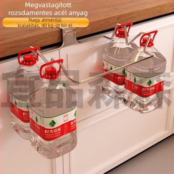 Kempinghez készült rozsdamentes acél tárolóállvány, környezetbarát, alkalmas konyhai hulladékhoz, kültéri függő, nagy kapacitású