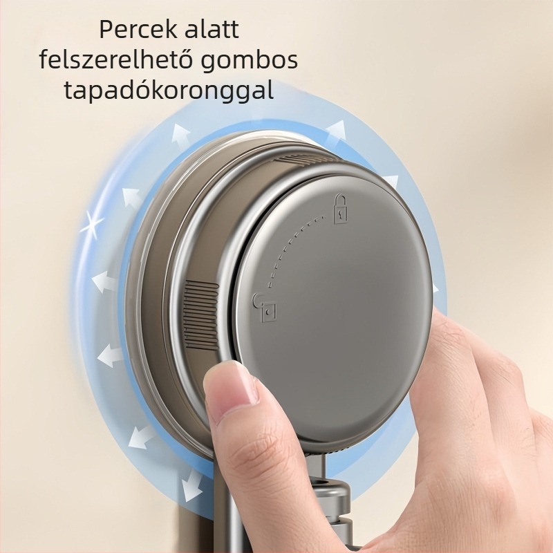 Szívókorongos konyhai törölközőtartó, forgatható több rúd lefolyóállvány, falra szerelhető