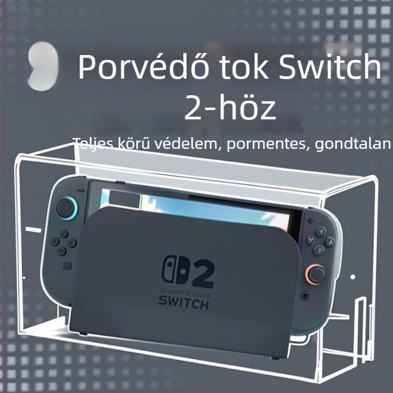 Akril porvédő sapka Switch 2/Lite-hoz — integrált védőtok logónyomtatási lehetőséggel
