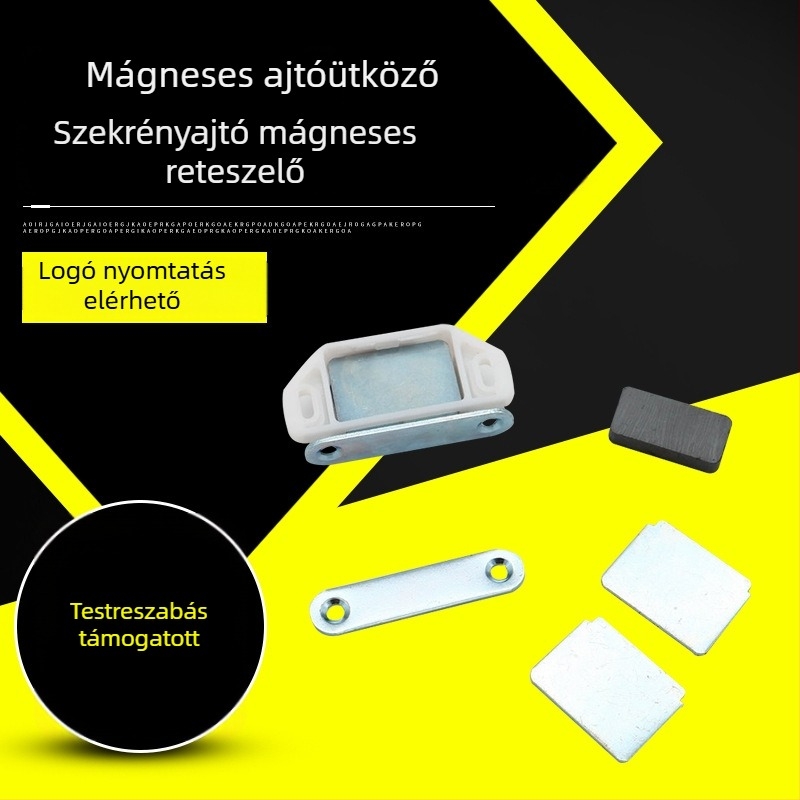 Mágneses zár szekrényajtókhoz, rozsdamentes acél hardverekkel, üvegajtókhoz