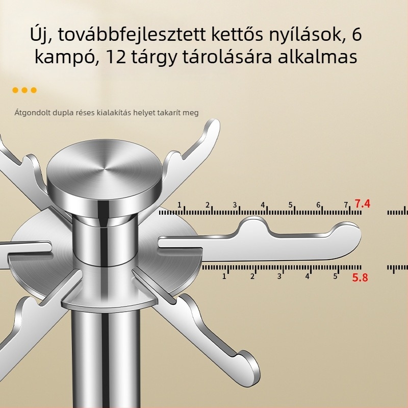 Vertical rozsdamentes acél spatula tároló állvány — konyhai eszközök sokoldalú tárolása