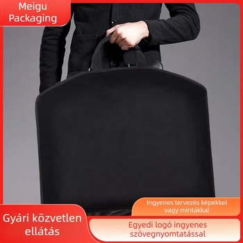 Öltöny porvédő táska egyedi logóval, nylonból és nemszőtt anyagból