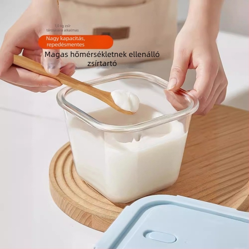 Négyzet alakú üvegtároló chiliolaj számára, hőálló, 800-1000 ml, konyhai tárolás