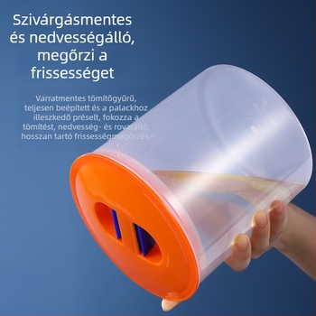 Élelmiszer-minőségű zárható tároló üveg gabonákhoz, kávébabokhoz és szárított mandarinhéjhoz