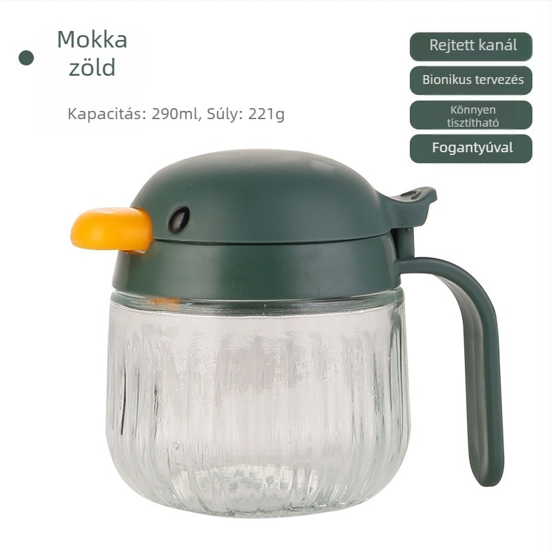 Kacás mintázatú üveges fűszertartó a konyhába