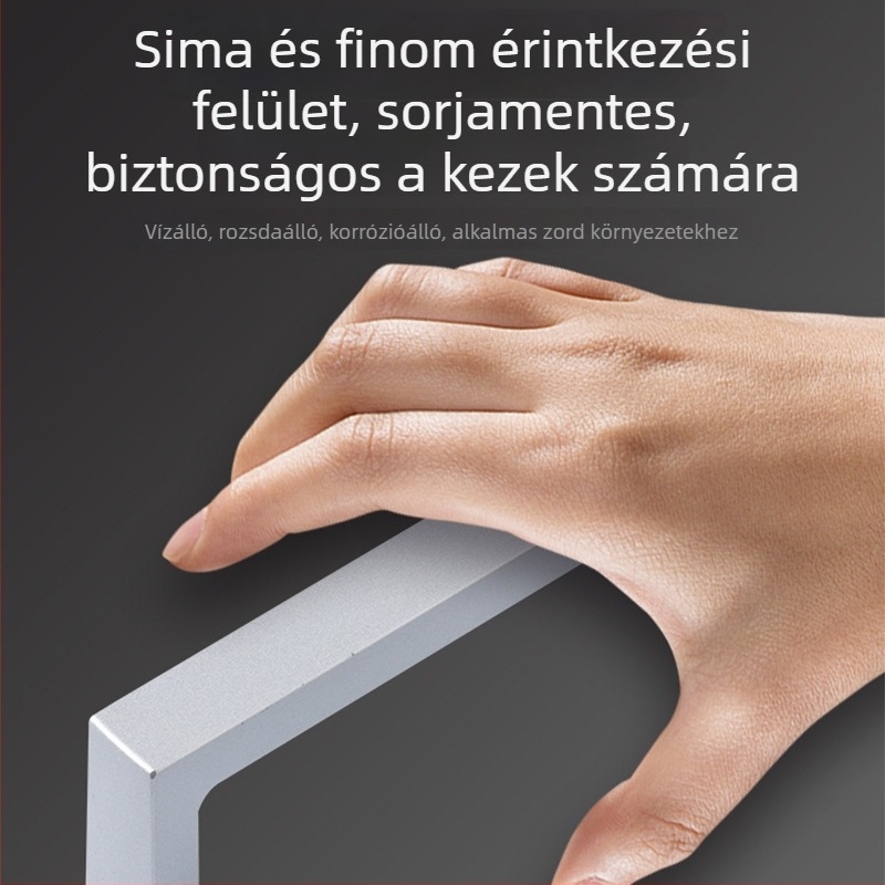 LS514-1-5 készülékház fogó, cink ötvözet, függőleges készülékház fogó, fekete matt fiók fogó