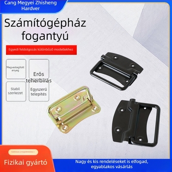 Összecsukható gyűrűs fogantyú rozsdamentes acélból, alkalmas tokokra: repülőtokokra, szerszámtartókra és fa dobozokra