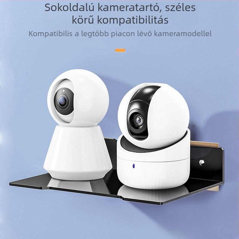 Fali routertároló polc, fúrás nélkül, kamerák és nappali megfigyeléséhez