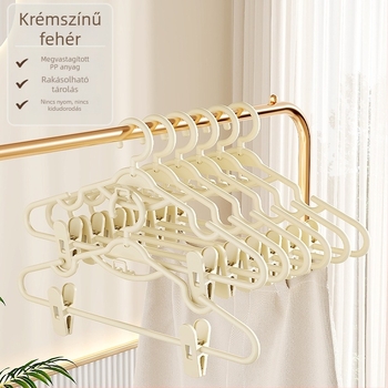 Csúszásmentes ruhafogas beépített nadrágszár-klippel – 2-in-1 dizájn