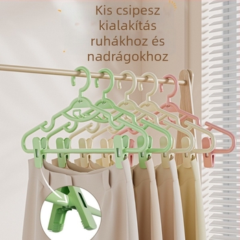 Csúszásmentes ruhafogas beépített nadrágszár-klippel – 2-in-1 dizájn