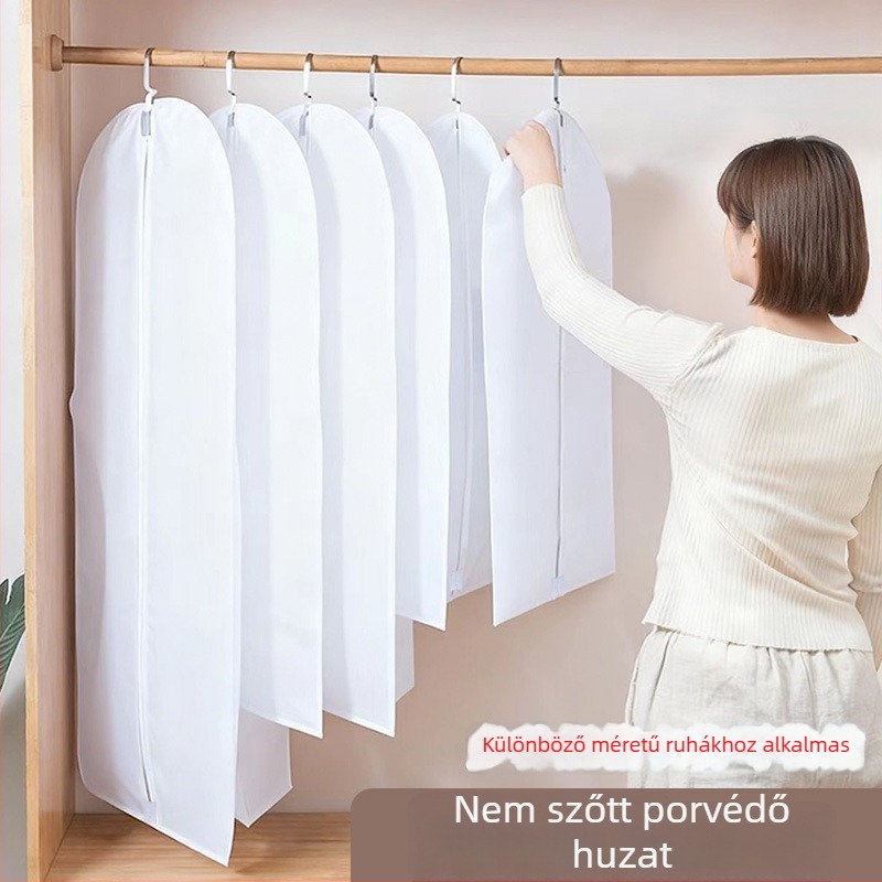 Porvédő ruhahuzat és gardrób tárolótáska — nedvesség- és porálló, minimalist gardrób szervező