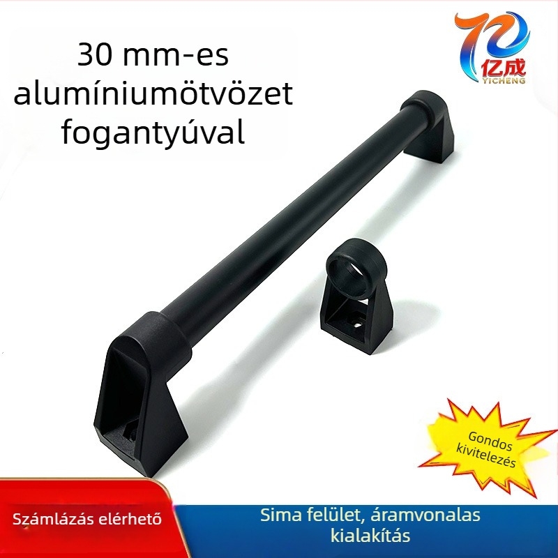 30 mm-es alumínium ötvözetű szekrényajtó fogantyú, CNC-megmunkált, négyszögletes fej