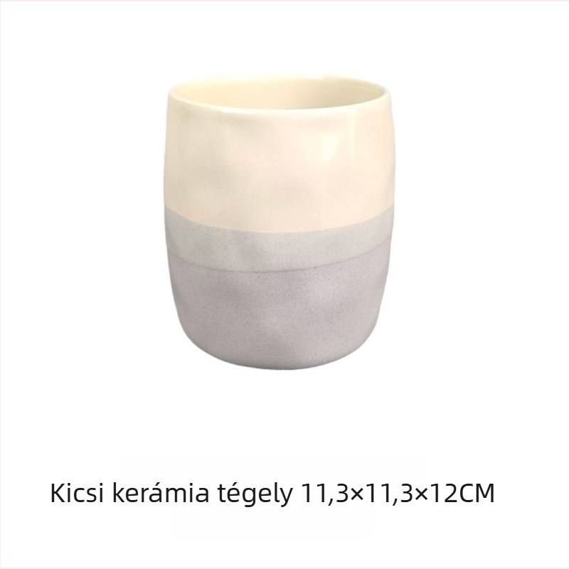 Porcelán konyhai eszközök tárolója, kerámiából készült kör alakú tárolóedény, mikrohullámú sütő kompatibilis, 1–2 L
