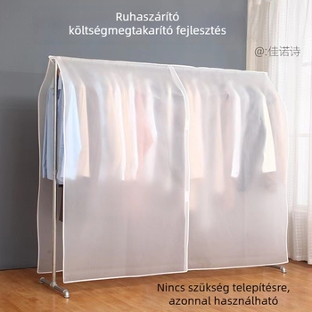 Átlátszó PEVA ruhatartó huzat függő ruhásszekrényhez – por és nedvesség elleni védelem
