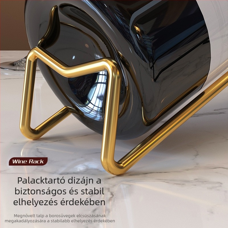 Vasművészeti boros állvány – dekoráció a nappaliba, új kínai stílusú luxus belső dekoráció