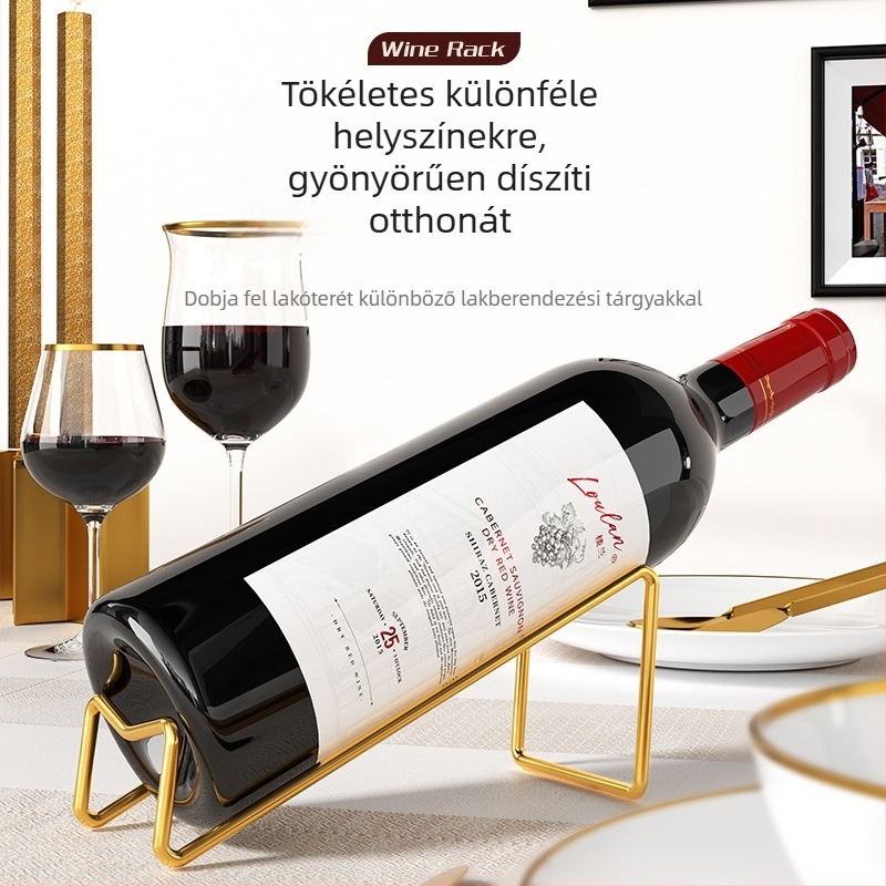Vasművészeti boros állvány – dekoráció a nappaliba, új kínai stílusú luxus belső dekoráció