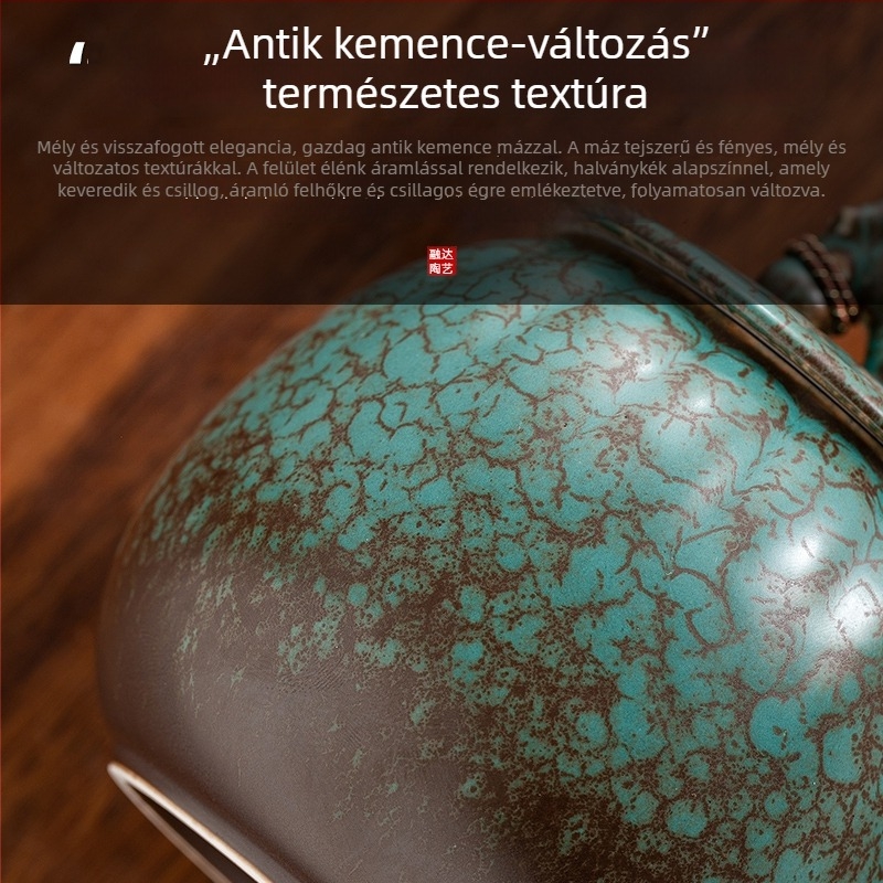 Égetett kerámia teásüveg zárt fedéllel, otthoni használatra, nedvességálló, retro stílusú, Pu'er privát tea