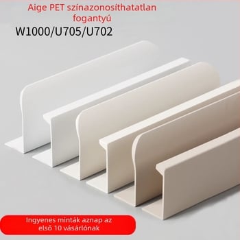 Gardrób-fogantyú hosszú, rejtett ajtókhoz, minimalista stílus, krém színű bútor, könnyű luxus