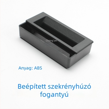 Southco P1 műanyag rejtett fogantyú szekrényekhez és vázakhoz, fekete