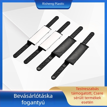 Fekete PP fogantyú táskákhoz, kosarakhoz és poggyászokhoz