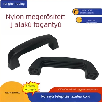 Nylon megerősített ívelt formájú fogantyú hegesztőgépekhez és szekrényajtókhoz