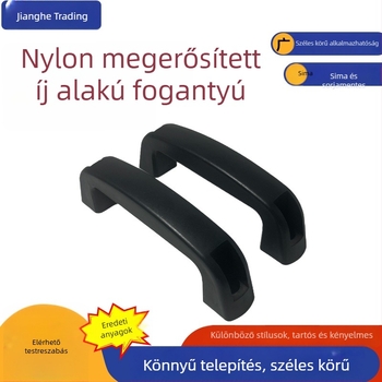 Nylon megerősített ívelt formájú fogantyú hegesztőgépekhez és szekrényajtókhoz